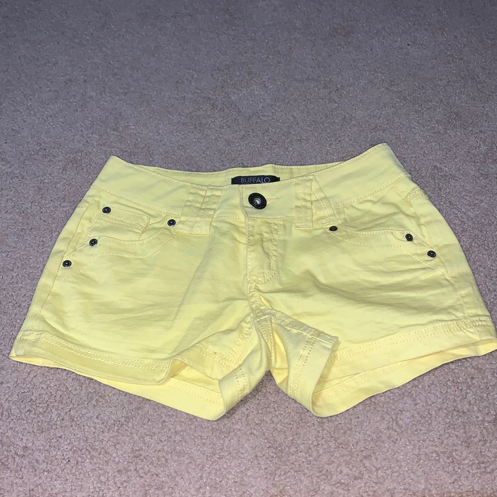 Buffalo David Bitton Yellow Jean Shorts
